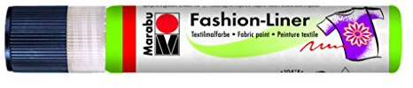 Marabu 180409061 Textilfarbe Fashion-Liner, resedagrn, 25 ml