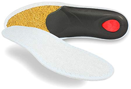 Pedag Viva Summer | Terry Cotton Sockless Orthotic Insoles | Handmade in Germany | Planter Fasciitis Relief | Metatarsal Support | Sweat Absorbing | for Warm Weather | 1 Pair | Men US 10/ EU 43