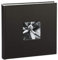 Hama Fotoalbum Jumbo 30x30 cm (Fotobuch mit 100 weißen Seiten, Album für 400 Fotos zum Selbstgestalten und Einkleben) schwarz
