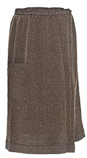 Rento Hüfttuch Sauna Kilt, 70 x 145 cm Farbe schwarz/Natur