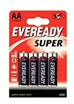 Eveready Battery Silver AAA Pack of 4 RO3B4UP