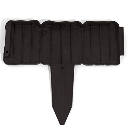 2,5 m Garten-Palisade Rasenbord Gartenwand Sichtwand Rasenabschluß braun