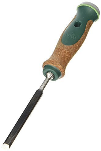 Stubai 357010 Ciseau à Bois Façon Suédois avec Manche en Liège, Vert/Brun/Argent, 10 mm