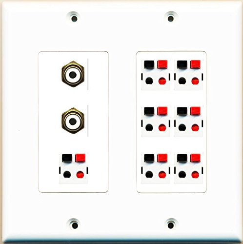 RiteAV 2 Cinch weiß 7 Lautsprecher Jack-2 G decorat weiß