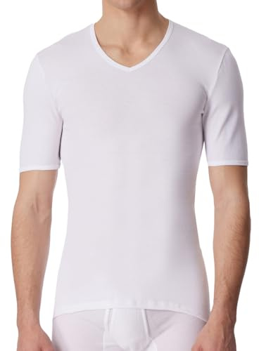 Schiesser - Canottiera, manica corta, uomo, Bianco (Weiss), Medium