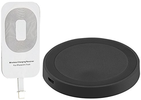 Callstel Qi Empfänger: Induktions-Ladeset Qi-kompatibel +Receiver Pad/iPhone 6/s & 6/s Plus (Qi-Induktionsladegeräte, Qi-Induktions-Ladestation, Induktionshülle)