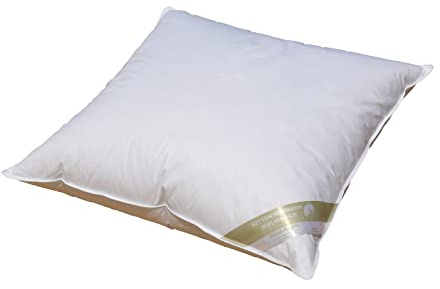 Betten Hofmann Canada Daunen-Feder-Kopfkissen Kissen Federkissen Polster 80x80 cm, 30% Daunen, 800 g Füllgewicht, waschbar, strapazierfähig, Naturprodukt