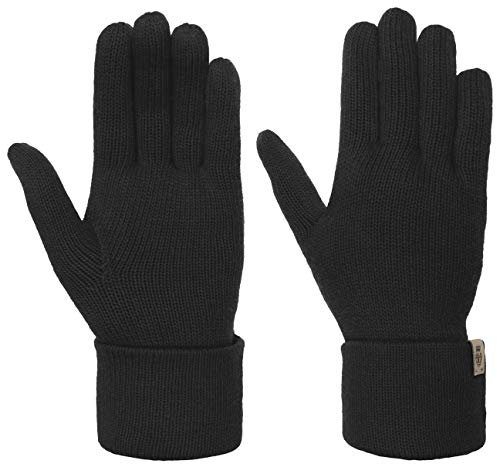Roeckl Fingerhandschuhe Handschuhe mit Kaschmir Strickhandschuhe (One Size - schwarz)