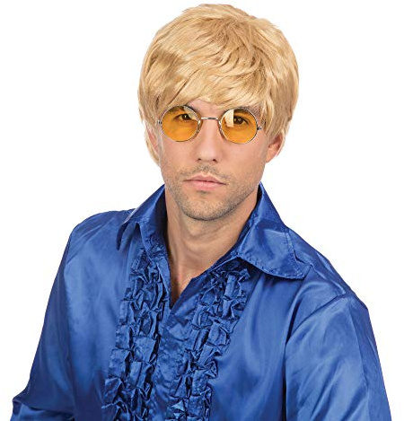 Bristol Novelty BW069 Perücke für Herren, kurz, blond, Einheitsgröße Halloween