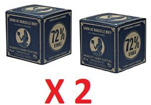 Marius Fabre Seife aus Olivenöl im Vintage-Stil, 2 Würfel 2 x 400 g