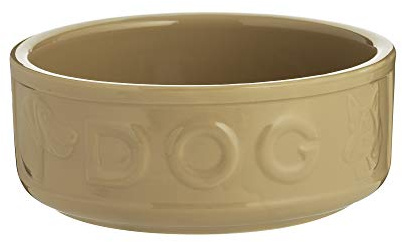 Mason kassakäpp bokstäver stengods hundskål, 17 cm