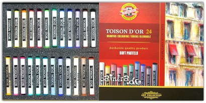 Toison D'or Soft Pastellkreiden 24er Set, rund