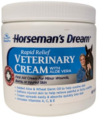 Corona Horseman's Dream Vet Cream Jar Horse Minor Wounds Skin Soothe Conditions, 16 oz