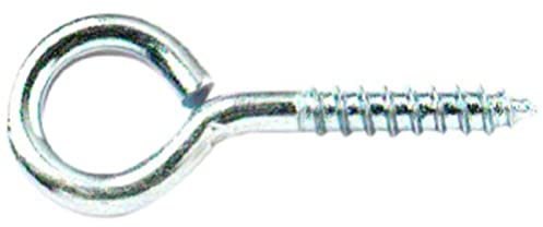 Merriway® BH01147 (4 Pcs) Zinc Plated Steel Screw-In Eyes, 75 mm (3 inch) - Pack of 4 Pieces