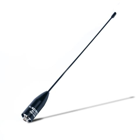 Nagoya NA-771R - Antena retráctil y telescópica, con salida VHF y UHF de 144/430Mhz, con conector SMA hembra para radios AnyTone, BaoFeng y Yaesu