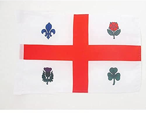 AZ FLAG Drapeau Montréal 45x30 cm De Montreal Polyester 100D Cordelettes | Usage intérieur et extérieur Drapeau décoratif coutures doubles et bords renforcés