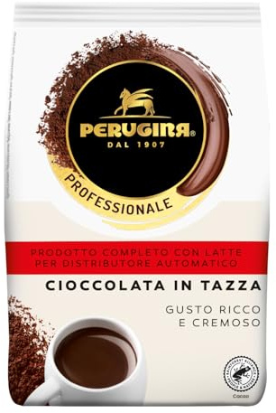 PERUGINA Cioccolata Completa Preparato Bevanda Busta 1kg | Preparato per bevanda al cacao magro in polvere, adatto a macchina automatica.