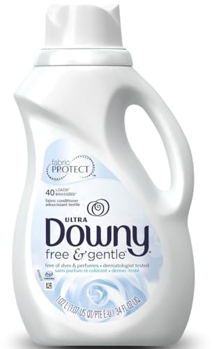 Downy Ultra Liquid Fabric Conditioner, Free & Gentle , 34 Fl oz