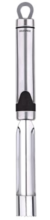 BERGNER Gizmo | Vide-Pomme | en Acier Inoxydable très résistant | Vide-Fruits avec Anneau de Suspension | Manche Ergonomique | Taille 21 cm