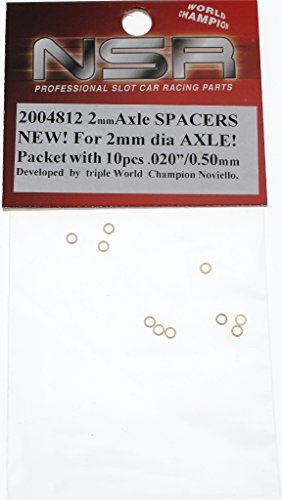 NSR Zubehör 824812 2mm Axle Spacers .020 Brass