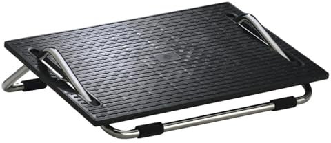 Wedo 275201 Fußstütze (Ergoswing chrom, mit Wippfunktion) schwarz