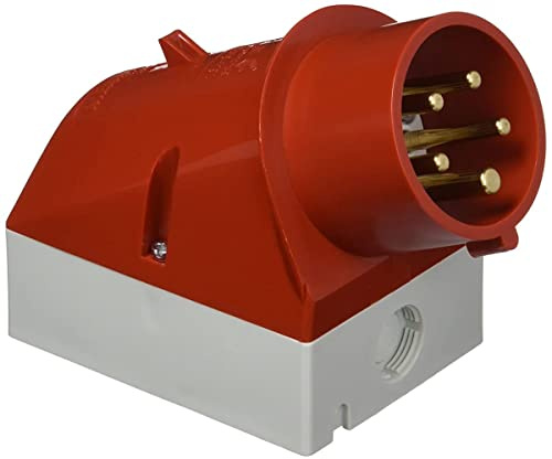 MENNEKES CEE Wandgerätestecker, 16 A, 5-polig, 400 V, IP44, Schraubkontakt