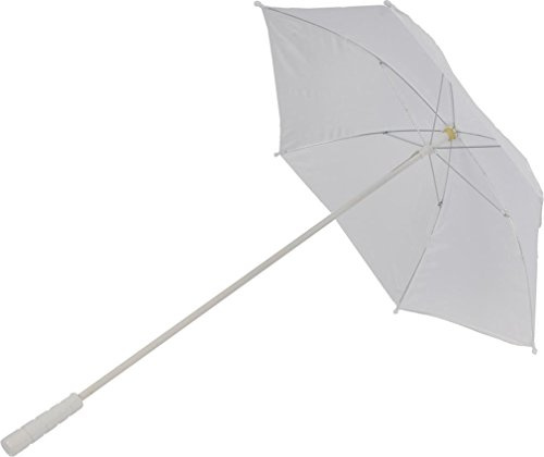 Morris Costumes 25 inch Wide Nylon Parasol White