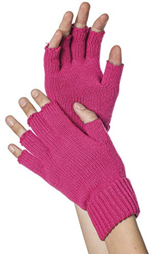 WILBERS & WILBERS 51040 - Gestrickte fingerlose Handschuhe, Kostümaccessoire für Karneval, Mottopartys, Halloween