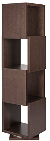 TemaHome 9003.280016 Shell Drehregal Wabekonstruktion, 40 x 40 x 156 cm, chocofarbig