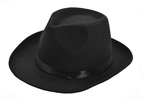 Bristol Novelty BH627 Hatt av ullfilt, för män, svart, en storlek halloween
