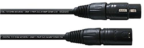 CORDIAL DMX AES/EBU Kabel XLR, 20m Neutrik-Stecker, schwarz