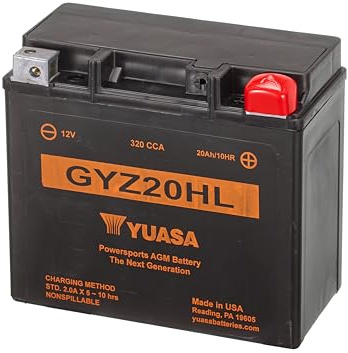 Yuasa YUAM720GH GYZ20HL Factory Activated GYZ H Series AGM Battery