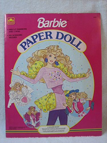 Barbie Paper Doll Book w Wedding, Skating, Western & More Fun Fashions! (1990)