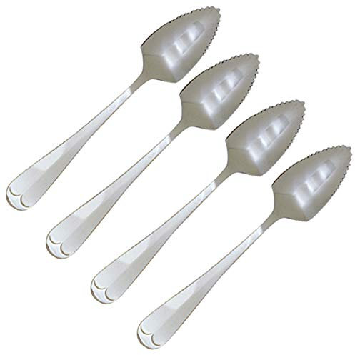 Norpro Stainless Steel Deluxe Grapefruit-Löffel, Edelstahl, metallisch, Set of 4