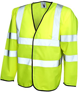 Hi-vis de manga larga para chaleco de seguridad de chaqueta de hípica para niños chaleco de trabajo de alta visibilidad
