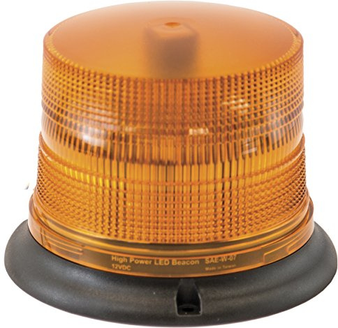 Buyers Products SL685ALP LED Beacon Light, 6.5 x 5, 9 Blunt Cut Lead, Permanent & Pipe Mount, Strobe Lights for Trucks, Emergency Lights for Vehicles