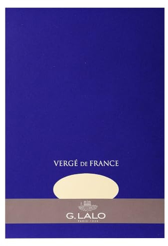 Lalo 12716L Schreibblock Vergé de France (perfekt für Ihre Einladungen, säurefrei, DIN A4, 21 x 29,7 cm, 50 Blatt, 100 g, elfenbein)