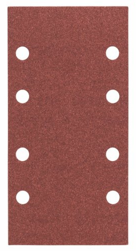 Bosch Accessories Feuille Abrasif pour Ponceuses Orbitales, 8 Trous, 60/120/180 Grain, 93mm x 186mm, Lot de 10
