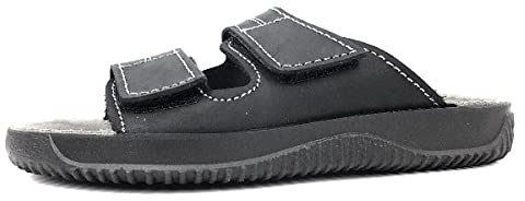 Rohde Herren Soltau-H Pantoletten Hausschuhe Sandale 1987 Schwarz, Schuhgröße:40 EU