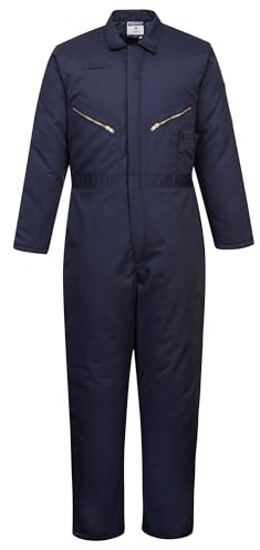 Portwest Orkney Gefütterter Arbeitsoverall - Marineblau, XXL