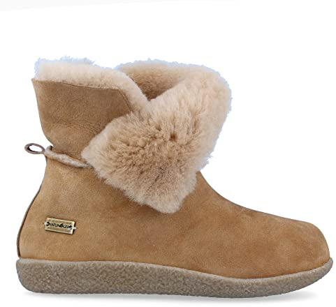 HAFLINGER Lammfell Leder Hausschuhe Lemmi Unisex Stiefel