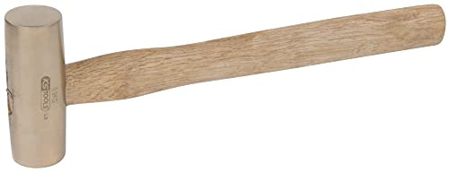 KS Tools 963.2181 - Massette - Manche Hickory - Tête 1800g, 380mm - Gamme BRONZEplus - Antidéflagrant - Alliage Aluminium-Bronze