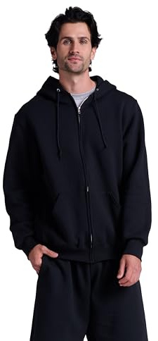 Russell Athletic Men's Dri Power Crewneck Sweatshirt, Black, Large
