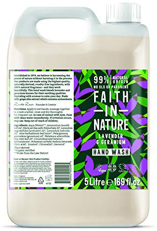 Faith In Nature Lavender & Geranium Hand Wash - 5000ml