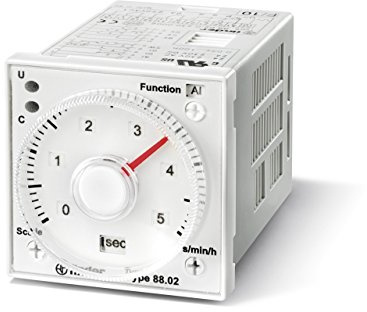 Finder 880202300002PAS - Relé temporizzato da parete 48 x 48 multifunzione e multitensione