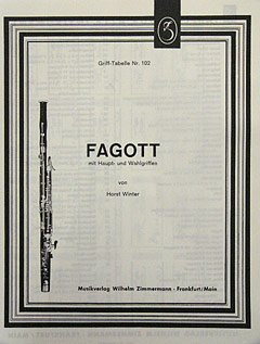 GRIFFTABELLE FAGOTT - arrangiert für Fagott [Noten / Sheetmusic]