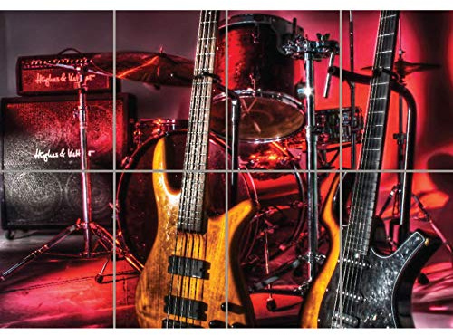 Doppelganger33 LTD Drums Guitars Bass XL Giant Panel Poster Art Print (8 Sections)