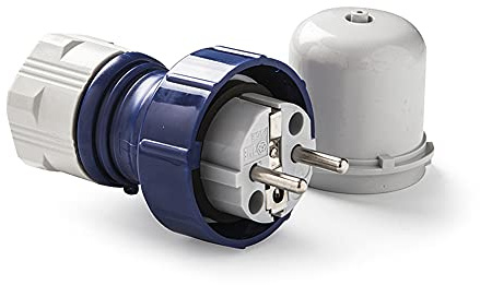 FAMATEL - Stecker IP67 | 2P+TTL | 16A | 250V | Blau und Grau