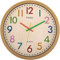 Foxtop - Reloj de Pared para niños, silencioso, silencioso, fácil de Leer para Clases Escolares, Cocina, Sala de Estar, Dormitorio Infantil (diámetro: 30 cm)
