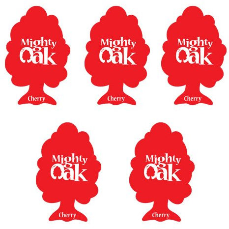 5 x Mighty Oak Car Air Freshener - Cherry